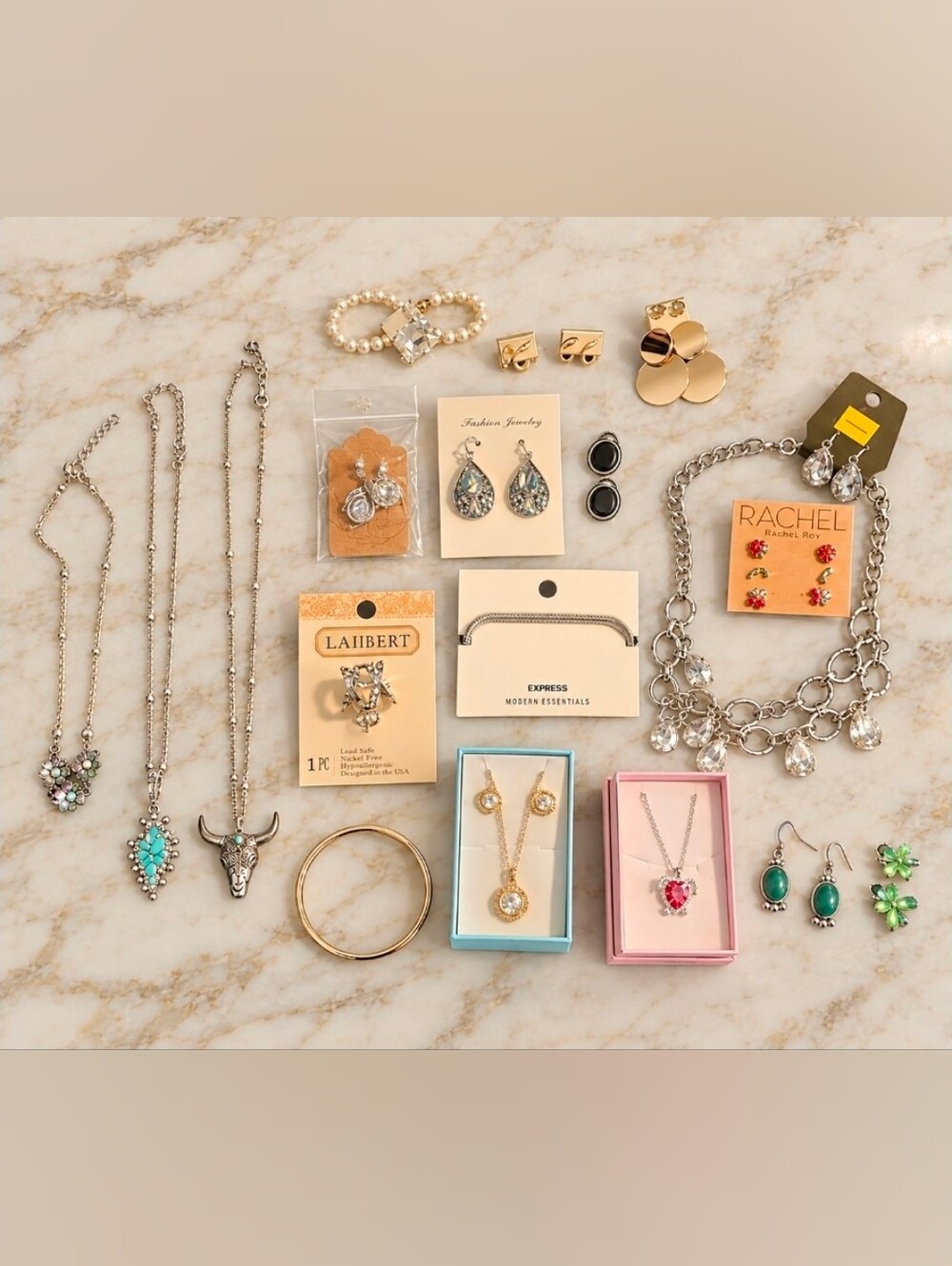 Jewelry bundle necklaces earrings bracelets
